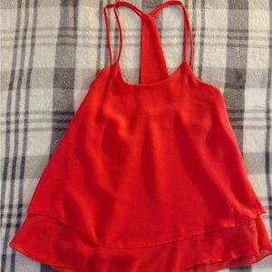 Vivace Red Layered Tank Top S